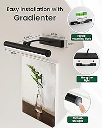 Bridika Picture Lights for Wall Battery Operated