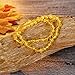 Raw Baltic Amber Teething Necklace for Babies - (Honey) Anti-Flammatory, Drooling & Teething Pain Reduce Properties - Natural Certificated Oval Baltic Jewelry with The Highest Quality