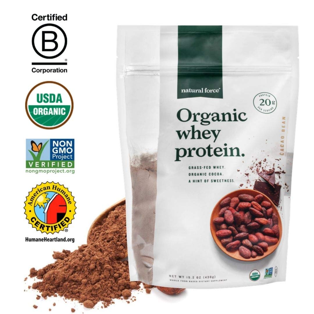 Natural Force® Organic Whey Protein Powder *RANKED 1 BEST TASTING