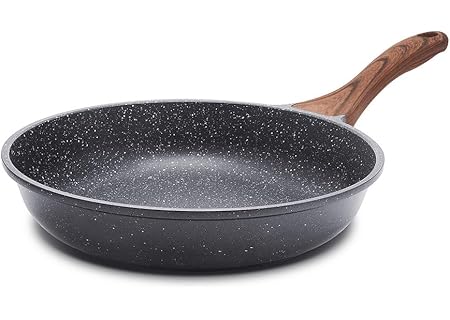 SENSARTE Non-Stick Frying Pan, Omelet Frying Pan with Swiss Granite Coating, Sauté Stone Kitchen Pan