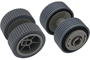 Intendvision Replacement Scanner Brake Roller and Pick Roller Set Compatible for Fujitsu fi-6130 fi-6130Z fi-6140 fi-6140Z fi-6230 fi-6230Z fi-6240 fi-6240Z fi-6125 fi-6225, PA03540-0001 PA03540-0002
