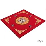 GUSTARIA Mahjong Mat with 3 Free Dice, Anti Slip