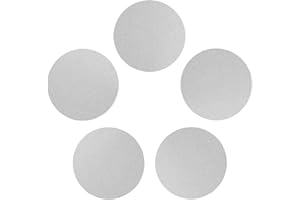HOSIFIY 5Pcs Aluminum Disc, Diameter 4" (100mm) Thickness 0.06"(1.5mm) Round Aluminum Plate, 6061 Aluminum Circle Plates for Crafting, lndustry