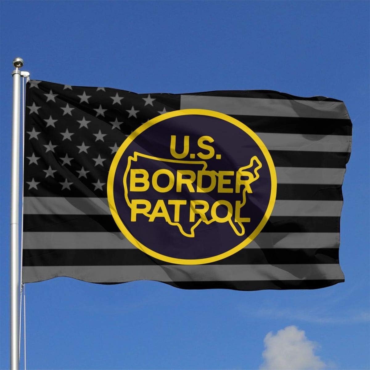 HUXIUjiaqi US Border Patrol Flag 4' X 6' Ft Outdoor Flags