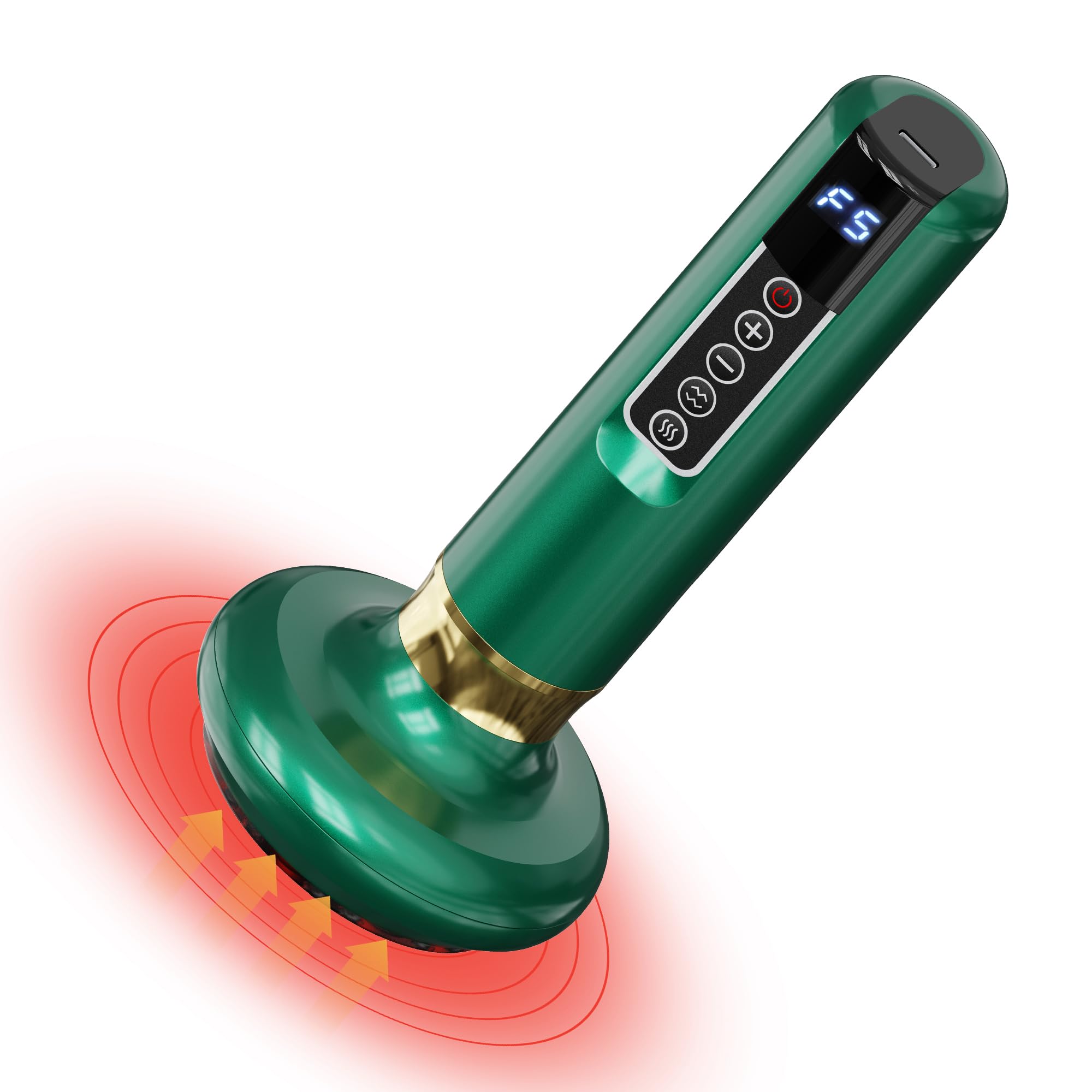 Photo 1 of **CHARGING CORD AND INSTRUCTIONS MISSING** cilotus Handheld Anti Cellulite Massage Tool with 12 Adjustable Suction Levels, Lymphatic Drainage Rechargeable Cordless Cupping Massager, Cellulite Remover for Legs, Arms, Shoulders