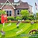Wikomo Pest Repeller, Solar Powered Red Animal Repeller Waterproof Outdoor with Ultrasonic Sound,Motion Sensor and Flashing Light pest Repeller for Cats, Dogs, Squirrels, Moles, Rats