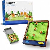 GiiKER Camp GURU 6x6 Logic Puzzle Game, 600 Challenges, Ages 6+ | Single-player screen-free play, secure magnetic pieces, mute mode, compact storage for pieces