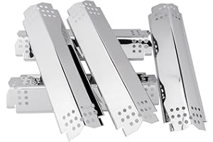 ROCFAN Grill Heat Plates Replacement Parts for Nexgrill 720-0888N, Stainless Steel Heat Tents, Burner Cover, Flame Tamer, Heat Shield for Home Depot Nexgrill 5 Burner 720-0888, 14.6 Inch