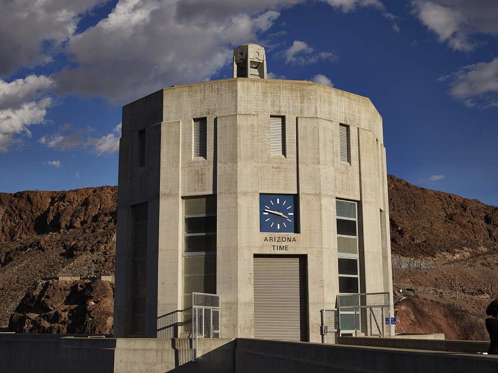 24 x 36 Giclee Print ofOne of Four 338-foot-high Intake Towers That Stand in The deep Waters of Lake Mead Behind Massive Hoover Dam which straddles The Border Between Arizona and N p10 2018 Highsmith