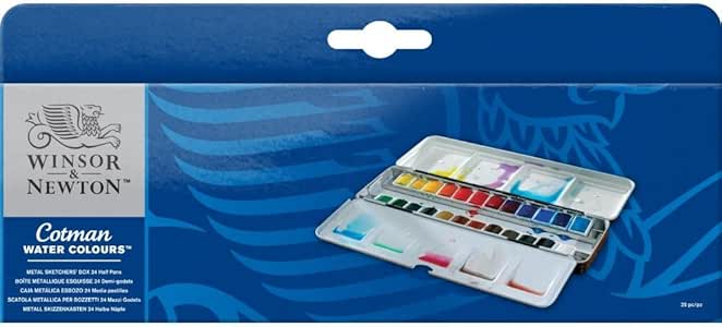 WINSOR & NEWTON COTMAN METALLIC AQUAREL SET 8 STUKS 1/2NAP | Van Beek