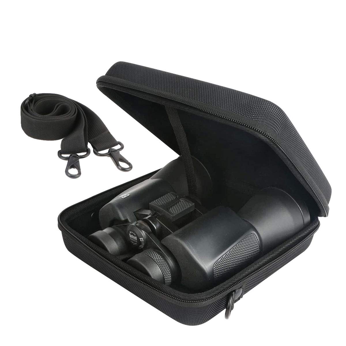 Khanka Hard Universal Case for Nikon Prostaff 3S 10X42 DPS-1 /Olympus 10X50/BRIGENIUS/Skygenius/Powerful Binoculars Adults Durable Clear Full-Size Binoculars.(Case with Shoulder Strap)