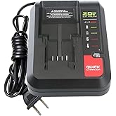 Anopiw PCC692L Upgraded Replace Porter Cable or Black and Decker 20V MAX Lithium Battery Charger LCS1620 LCS1620B LBXR20CK BDCAC202B PCC691L Compatible with Battery PCC680L PCC681L PCC682L PCC685L