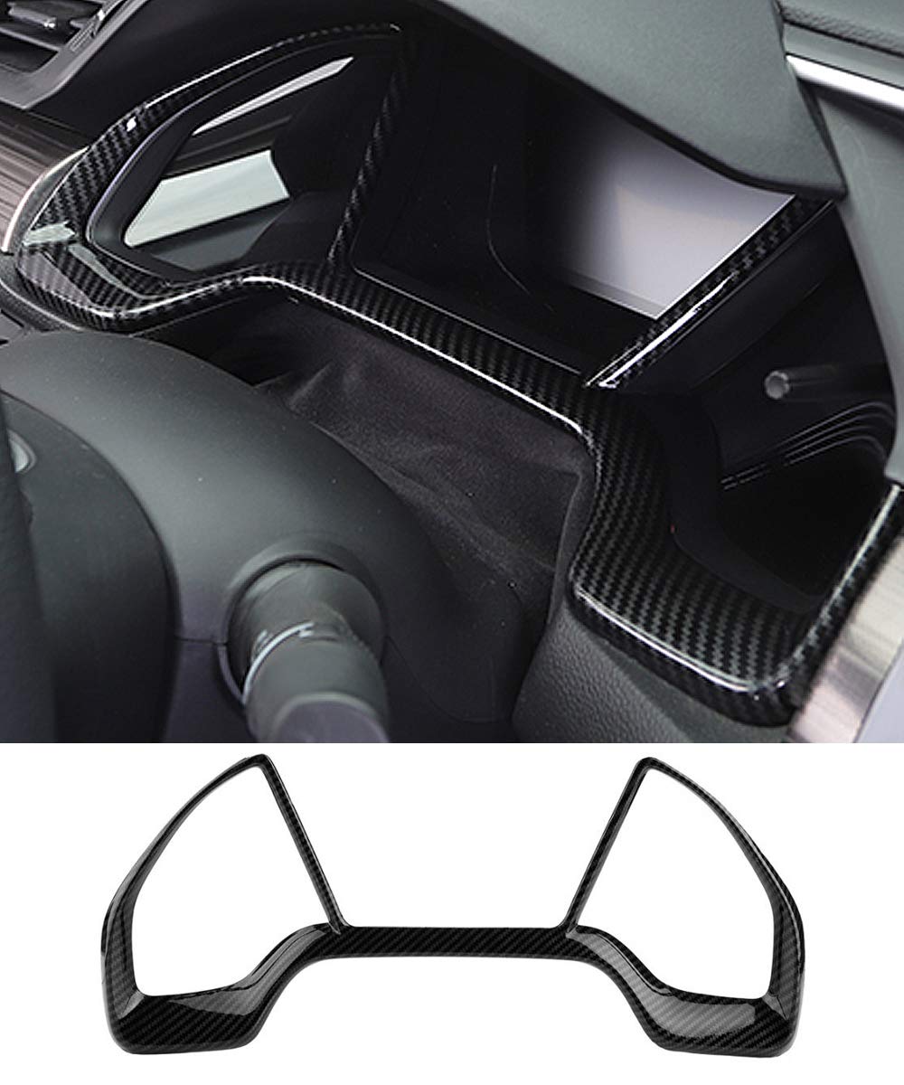 Photo 1 of Carbon Fiber Grain Car Dashboard Decorative Frame Dial Rings Cover Trim Frame for Honda 10th Gen Civic 2016 2017 2018 2019 2020 2021
