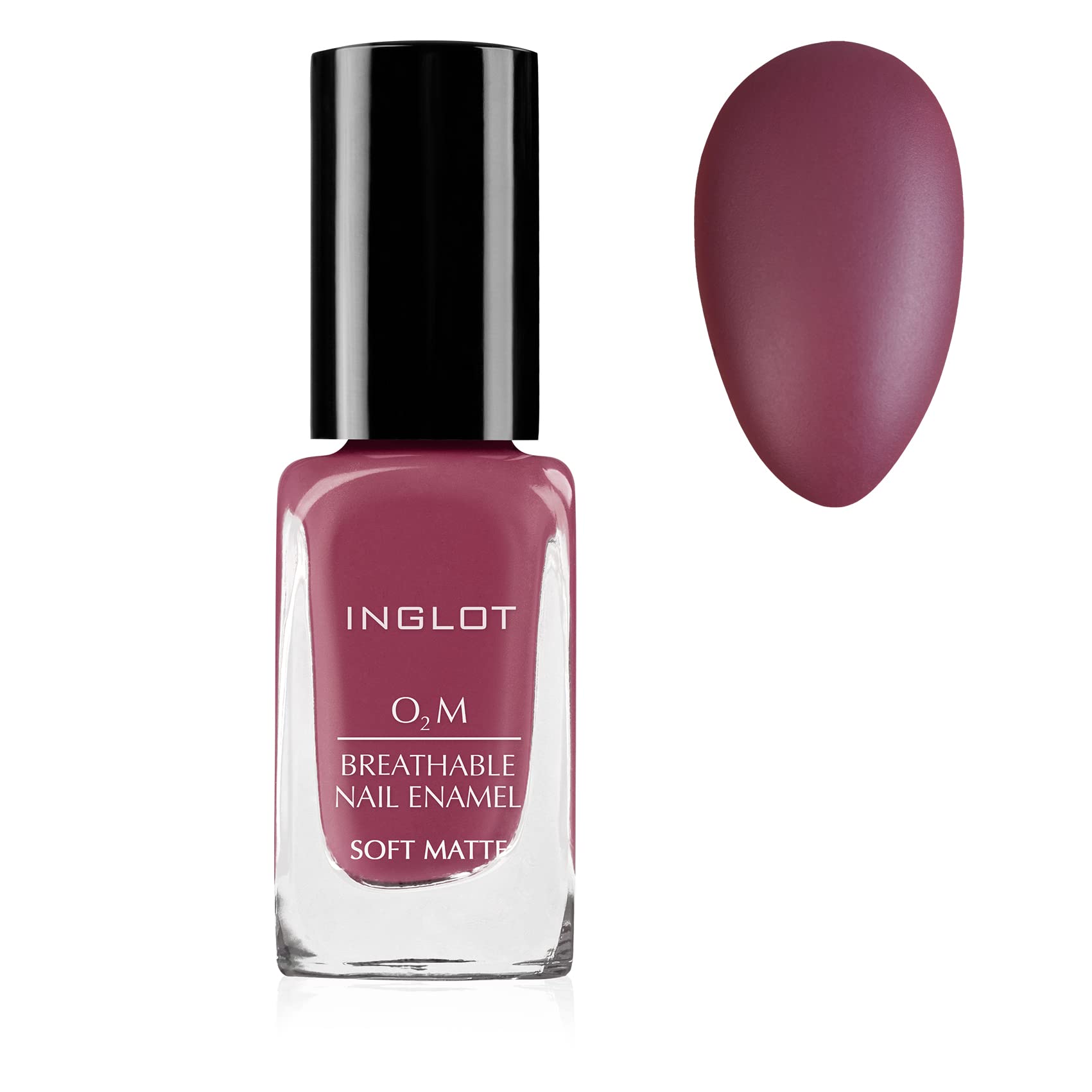 Inglot O2M Soft Mat, Breathable Nail Polish, Covers Perfectly and Has a Soft, Matte Finish, Vibrant Colours, Long Lasting Colours, Vegan, Halal, 12 ml: 531