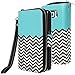 E LV Purse Case for Samsung Galaxy S6-2IN1 (CASE Cum Purse) PU Leather flip Wallet Bag Pouch Case Cover for Samsung Galaxy S6 - Zigzag