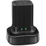Rechargeable Battery for Xbox 360, 2 Pack Battery with Dual Charging Station Dock Charger Stand Base for Xbox 360 Wireless Co