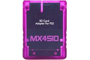 MX4SIO SIO2SD SD Card Adapter for PS2, Memory Card Expansion for SIO Replacement Memory Card Reader for PS2 Fat Console(Purpl