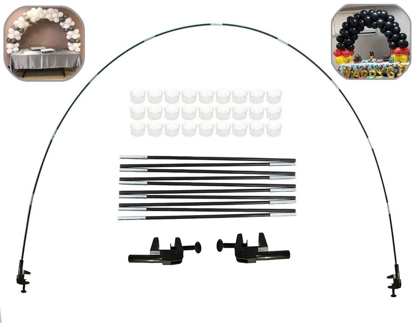 LANGXUN 12ft Table Balloon Arch Kit for Birthday Decorations, Party ,Wedding and Graduation Decorations with Latex Balloons