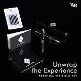Wordsworth & Black Fountain Pen Set Luxury Bamboo Wood Medium Nib Gift Case view 3