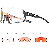 SCVCN Photochromic Cycling Glasses Sport Sunglasses Clear Men Women MTB BMX Running Driving S336