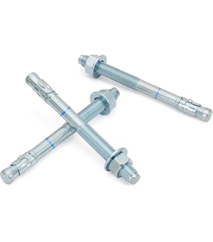 3/4 X 4-1/4 Zinc Plated Hex Head Sleeve Anchor – Heavy Duty Concrete Fastener, Single Unit