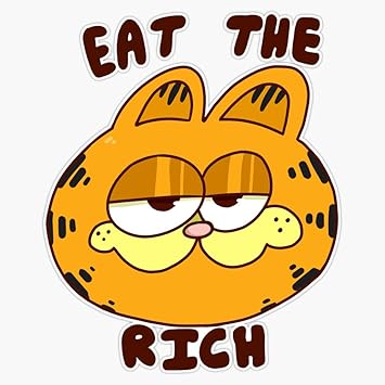pics Eat The Rich Clip Art eat the rich garfield sticker decal vinyl bumper sticker decal waterproof 5