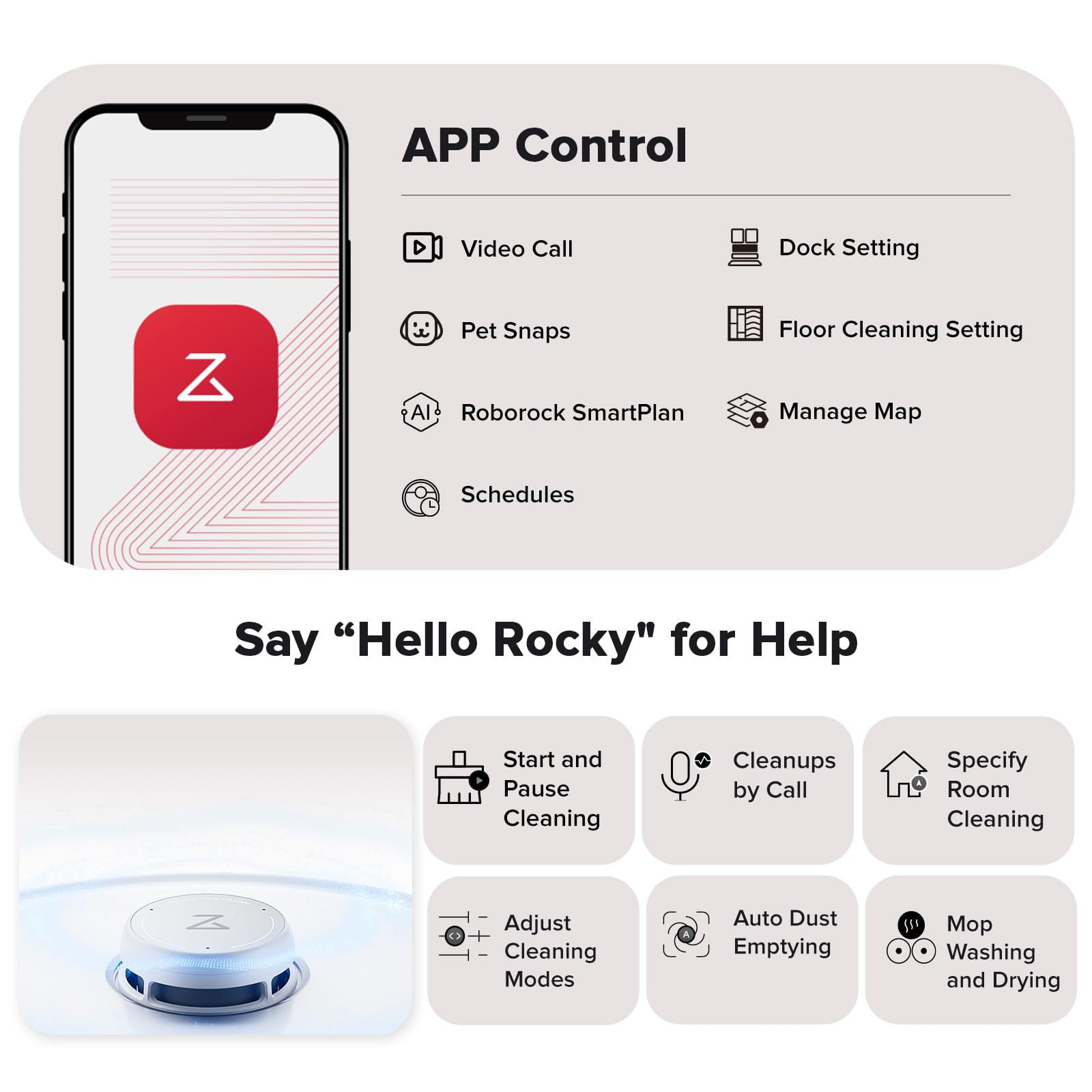 roborock Qrevo Curv Robot Vacuum Cleaner with Mop, 18,500 Pa, Zero-Tangling, FlexiArm, AdaptiLift Chassis, Liftable Brush&Mops, 75°C Hot Water Mop Washing, Intelligent Dirt Detection&Voice Assistant