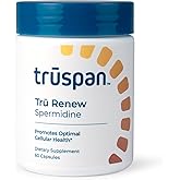 TruSpan Tru Renew Spermidine Capsules, Cellular Level Support, 10 mg Spermidine Per Serving, 60 Servings