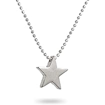 ●TATIANA● Silver 925 Star Mirror Ball Necklace NZ2154 5004 Amazon.com: Sterling Silver Star Necklace Charm Ball Chain