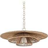 Troy Lighting F1724-VGL Levan - 1 Light Pendant 8.75 inches Tall and 24 inches Wide - Vintage Gold Leaf Finish