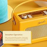 Roberts Revival iStream 3L FM DAB DAB+ Internet Radio Bluetooth Sunburst Yellow view 9