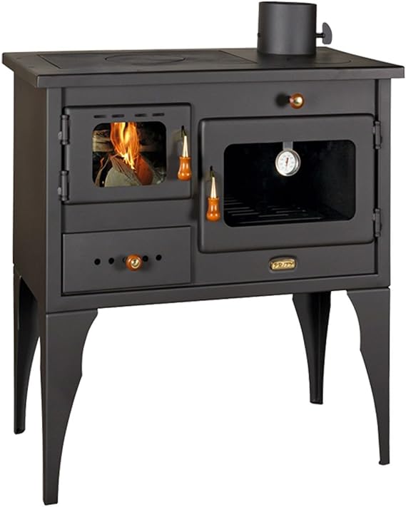 Estufa de leña, chimenea, horno, hecha de hierro fundido, para usar con