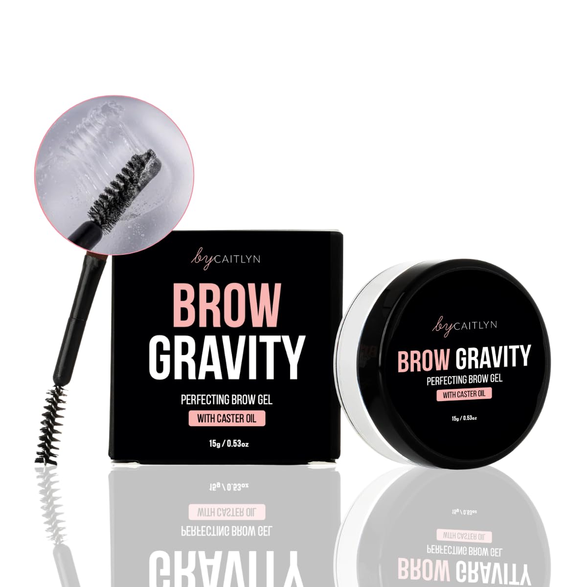 By Caitlyn Collection Brow Gravity Brow Styling Balm 15g - Long Lasting Brow Gel Formulated With Castor Oil To Style & Set Brows. Provides A Matte Finish.