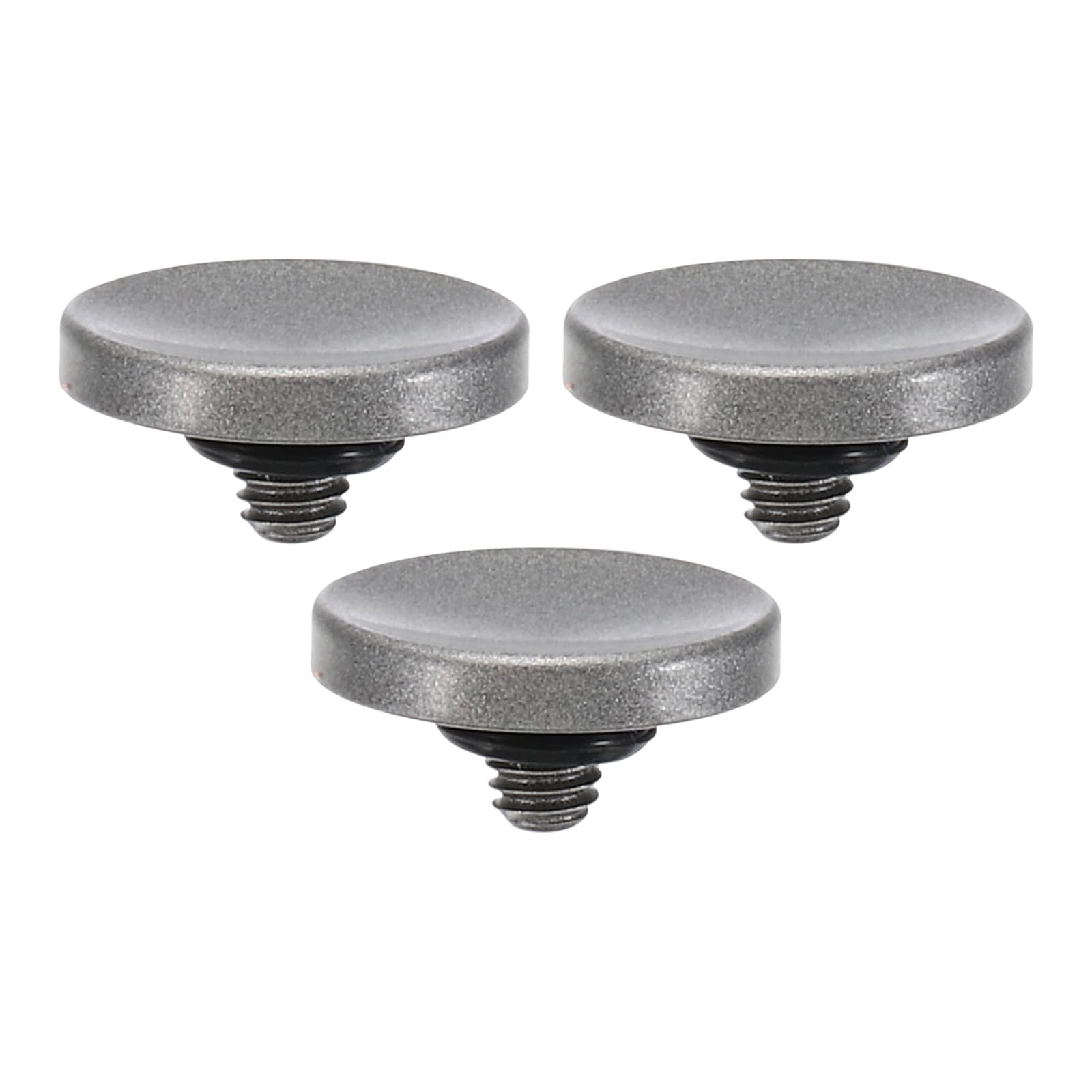 PATIKIL Camera Shutter Button, 3 Pack Soft Shutter Release Button Pure Copper Camera Button Concave Suitable for Nikon for Fujifilm for Leica DSLR/SLR Camera, Silver