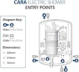 Triton Cara Electric Shower 9.5kW Perluso Madrid Seville Enrich Replacement view 8