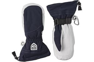 Hestra Women's Heli Ski Female Mitt, Leather Snow Mitten for Skiing, Snowboarding and Mountaineering