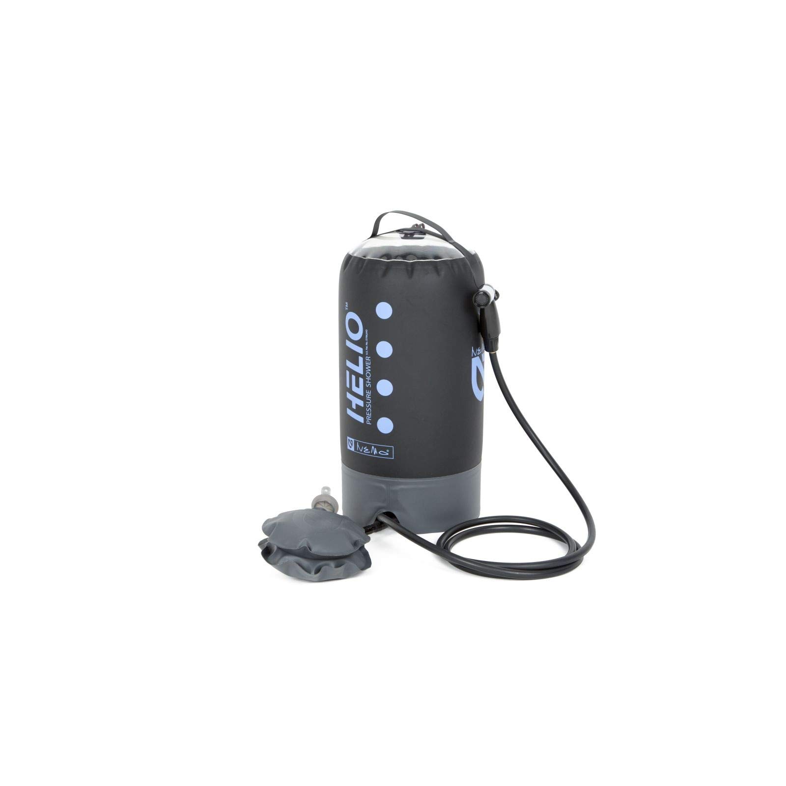 Nemo Helio Portable Pressure Shower with Foot Pump, Periwinkle Best