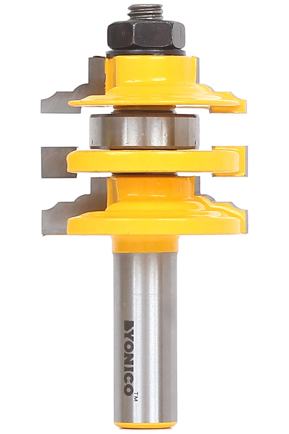 Yonico 12120 Classical Ogee Stacked Rail and Stile Router Bit 1/2-Inch Shank โ image 1