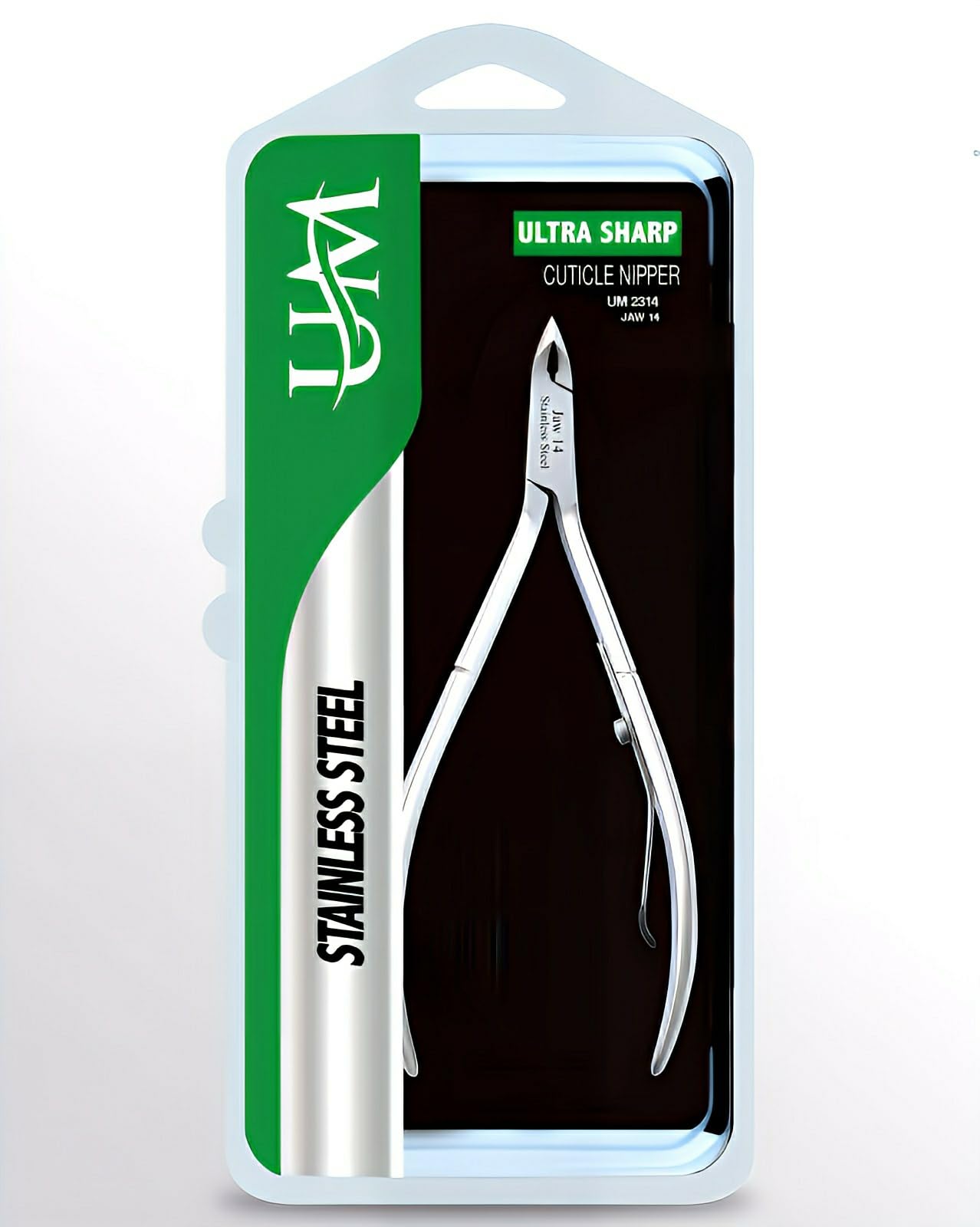 Photo 1 of UM Supplies Cuticle Trimmer | Hangnail Remover | Extremely Sharp | Professional Cuticle Nippers | Stainless Steel | Cuticle clippers | Pedicure Manicure Tool I Jaw 14 (5mm)