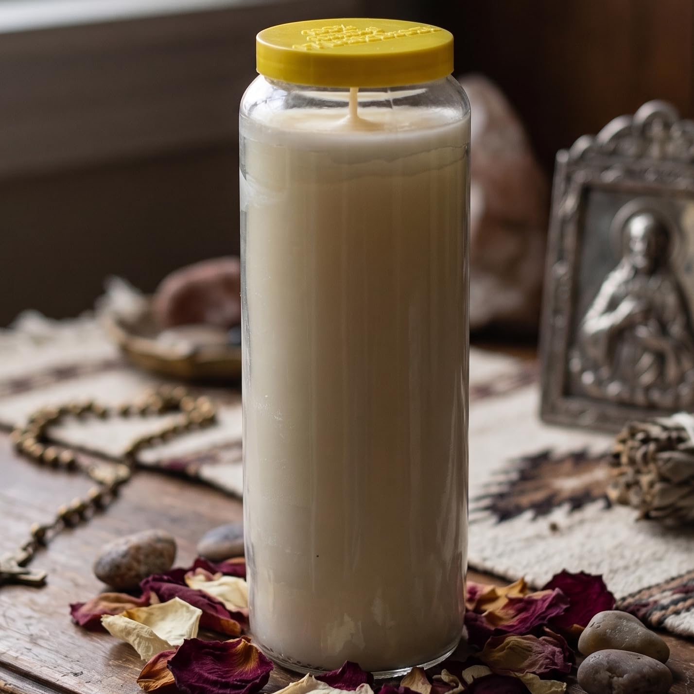 9-Day Long-Burning Candle – Pack of 1, White | Premium Unscented Candle for Memorials, Vigils, and Religious Ceremonies