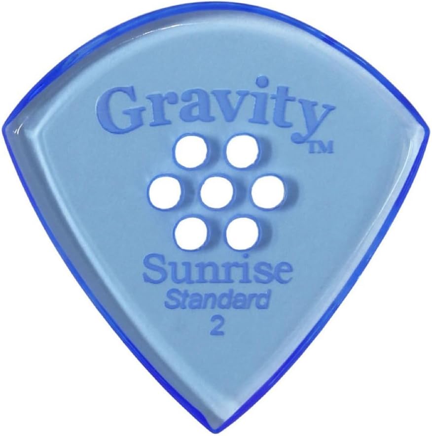 Gravity Picks Sunrise - Standard Size, 2 Millimeter, W Multi-Hole Grip