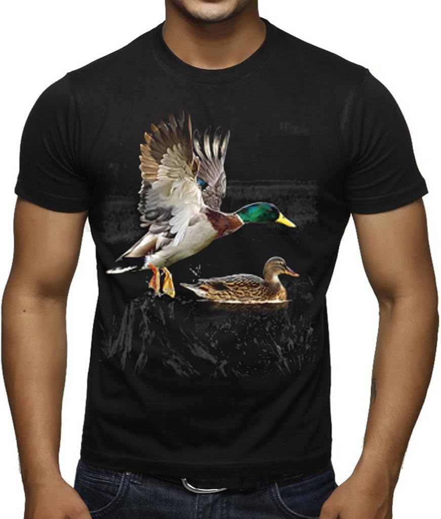 Wilderness Duck Hunting Tee Men's Black TShirt Medium Black Amazon.ca Clothing & Accessories