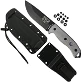 ESEE Authentic Model 5 Tactical Survival Fixed Blade Knife - Ambidextrous Kydex Sheath - SERE Team Designed (ESEE-5P-E)