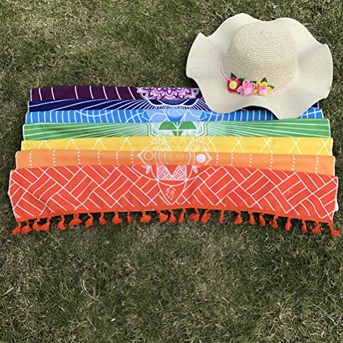 Rainbow-Yoga-Mat-Rainbow-Beach-Towel-Multicolored-Turkish-Bath-Towel-Colorful-Polyester-Yoga-Mat-for-Picnic-Beach-Taveling-Camping-Hiking