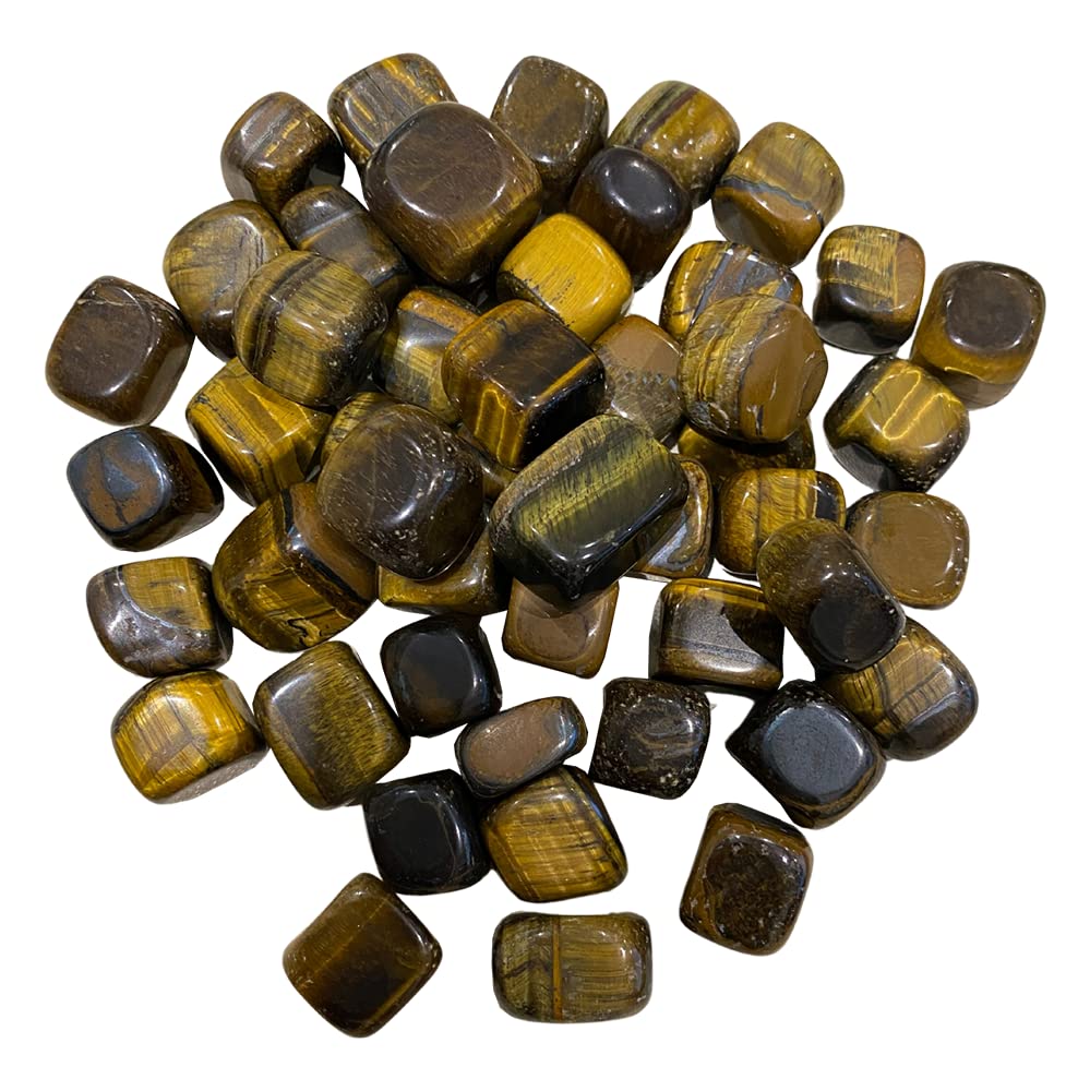 VIE Naturals Tumbled Crystals, 250g Pack, Tiger Eye