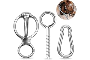 MANOPAWS Tie Ring for Horses,Safe Horse Accessories,Tie Ring Horse Supplies to Prevent The Horse from Pulling Back