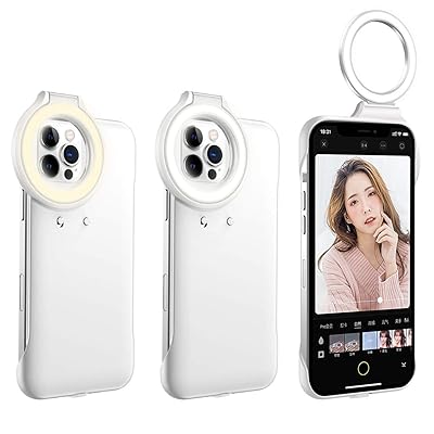 LED Phone Case with Selfie Ring Light for iPhone 12 Greece Ubuy