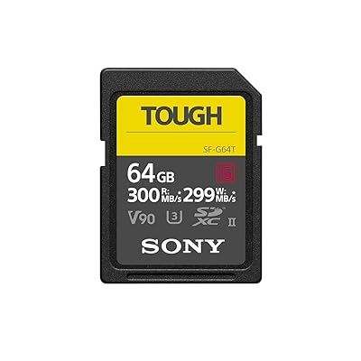 Buy Sony Tough G Series Sdxc Uhs Ii Card 64gb V90 Cl10 U3 Max R300mb S W299mb S Sf G64t T1 Black Online In Senegal B07h9fvn3b