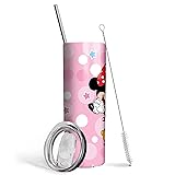 Hualvbul Pink 20 Oz Stainless Steel Skinny Tumbler
