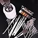 DUcare 8 Pcs Makeup Brushes Set With Designer Travel Case Cup, Professional With Synthetic Fiber